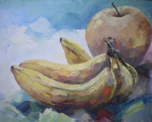 Voir le détail de cette oeuvre: bananes et pommes